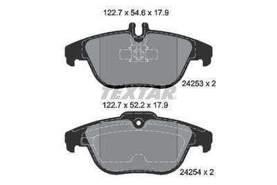 Brake Pad Set, disc brake TEXTAR 2425301