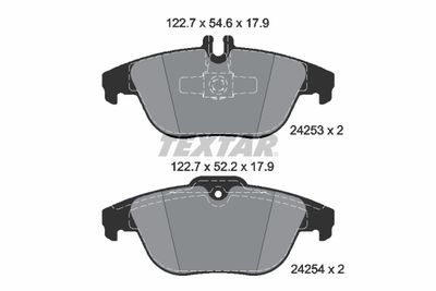 Brake Pad Set, disc brake TEXTAR 2425381