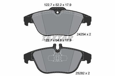 Brake Pad Set, disc brake TEXTAR 2425481