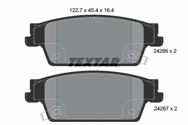 TEXTAR 2426601 Brake Pad Set, disc brake