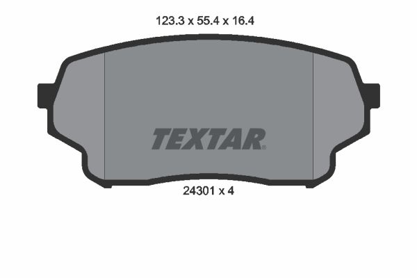 TEXTAR 2430101 Brake Pad Set, disc brake