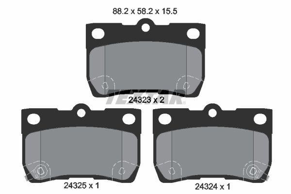 TEXTAR 2432301 Brake Pad Set, disc brake
