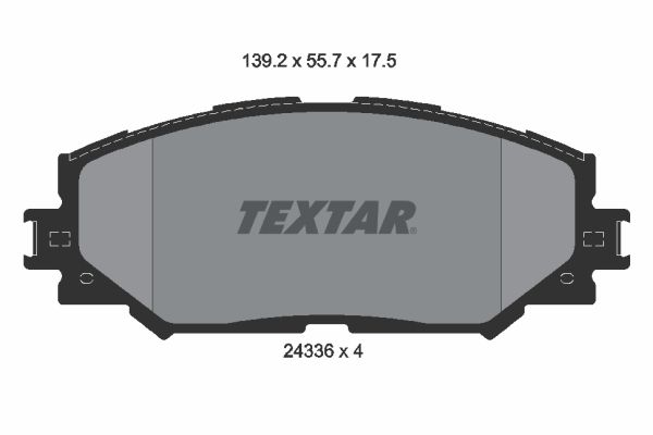 TEXTAR 2433601 Brake Pad Set, disc brake