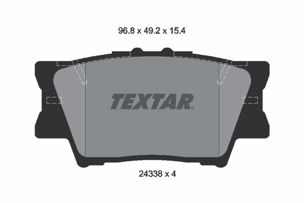 TEXTAR 2433801 Brake Pad Set, disc brake