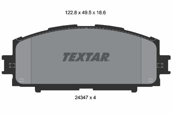 TEXTAR 2434701 Brake Pad Set, disc brake