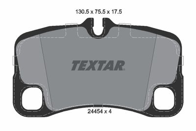 Brake Pad Set, disc brake TEXTAR 2445401