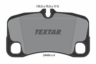 Brake Pad Set, disc brake TEXTAR 2445403