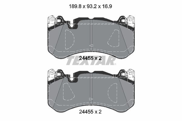 TEXTAR 2445503 Brake Pad Set, disc brake
