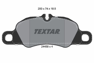 Brake Pad Set, disc brake TEXTAR 2445901