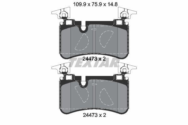 TEXTAR 2447301 Brake Pad Set, disc brake