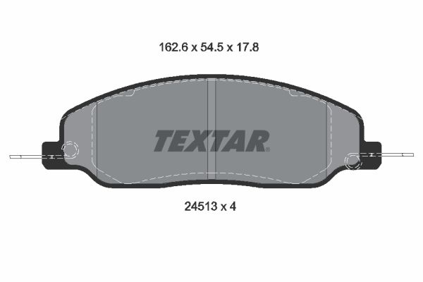 TEXTAR 2451301 Brake Pad Set, disc brake