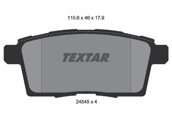 TEXTAR 2454501 Brake Pad Set, disc brake