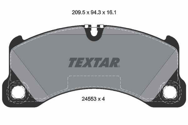 TEXTAR 2455301 Brake Pad Set, disc brake