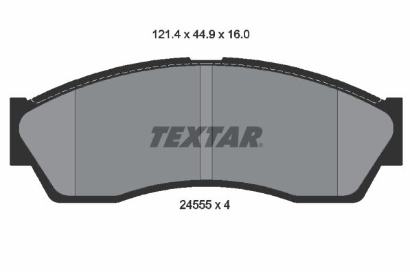 TEXTAR 2455501 Brake Pad Set, disc brake