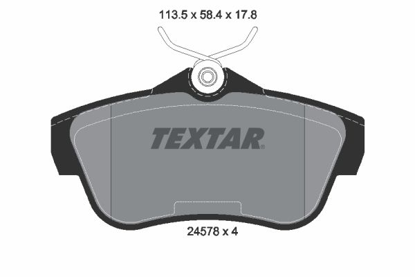 TEXTAR 2457803 Brake Pad Set, disc brake