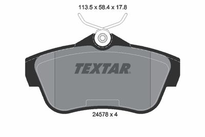 Brake Pad Set, disc brake TEXTAR 2457803