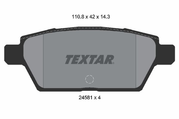 TEXTAR 2458102 Brake Pad Set, disc brake