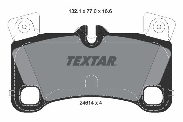 TEXTAR 2461401 Brake Pad Set, disc brake