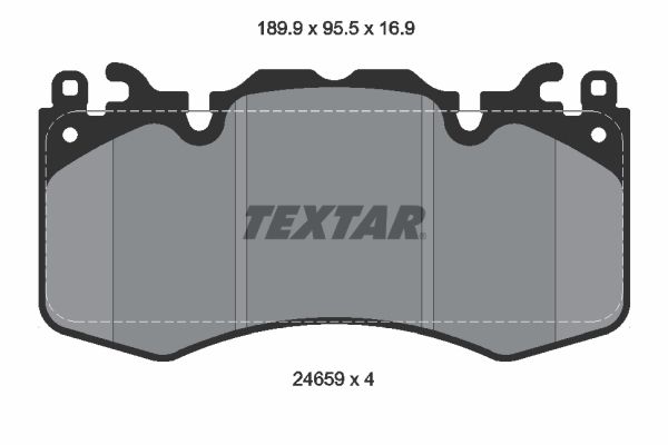 TEXTAR 2465901 Brake Pad Set, disc brake