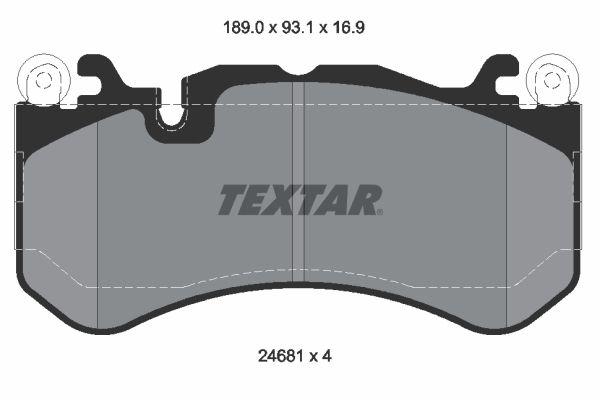 TEXTAR 2468101 Brake Pad Set, disc brake