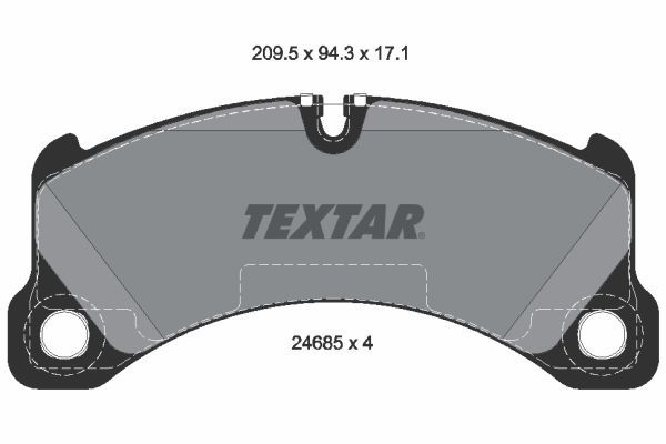 TEXTAR 2468501 Brake Pad Set, disc brake