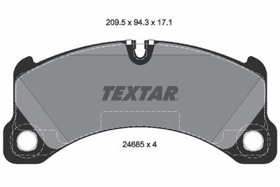 Brake Pad Set, disc brake TEXTAR 2468501