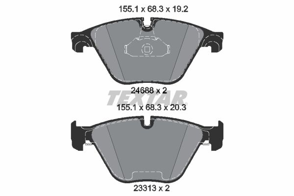 TEXTAR 2468801 Brake Pad Set, disc brake