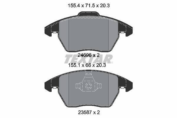 TEXTAR 2469601 Brake Pad Set, disc brake
