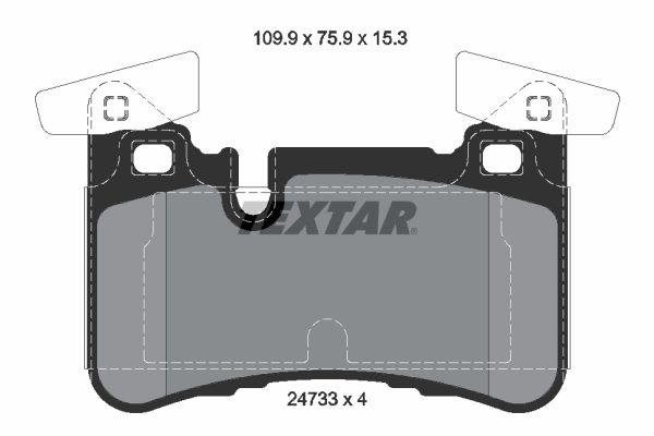 TEXTAR 2473301 Brake Pad Set, disc brake