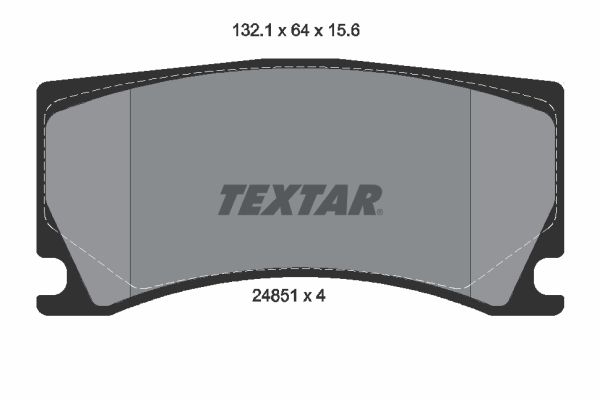 TEXTAR 2485101 Brake Pad Set, disc brake