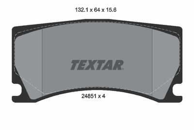 Brake Pad Set, disc brake TEXTAR 2485101