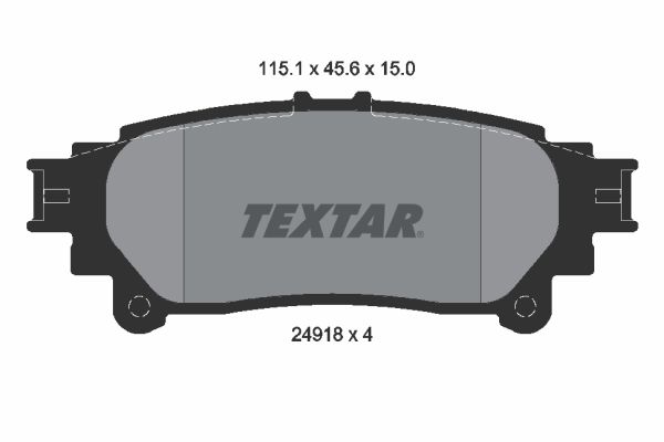 TEXTAR 2491801 Brake Pad Set, disc brake