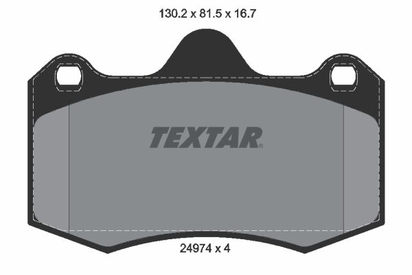 TEXTAR 2497401 Brake Pad Set, disc brake