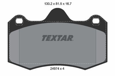 Brake Pad Set, disc brake TEXTAR 2497401