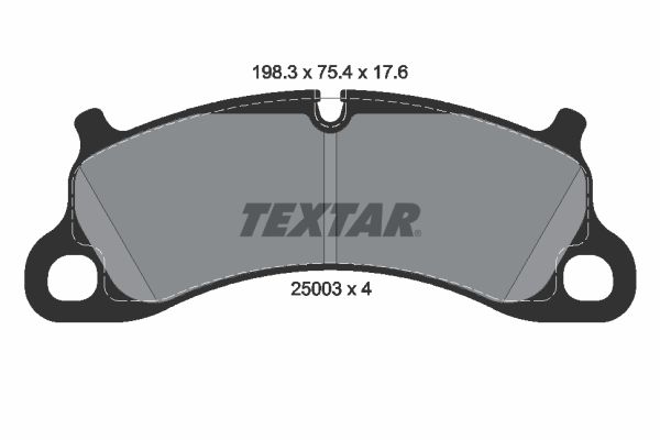 TEXTAR 2500301 Brake Pad Set, disc brake