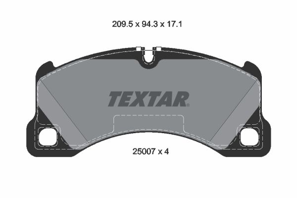 TEXTAR 2500703 Brake Pad Set, disc brake