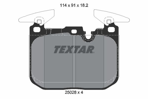 TEXTAR 2502801 Brake Pad Set, disc brake