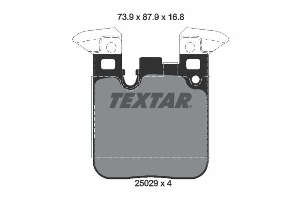 TEXTAR 2502901 Brake Pad Set, disc brake