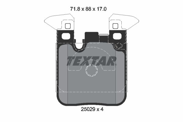 TEXTAR 2502902 Brake Pad Set, disc brake
