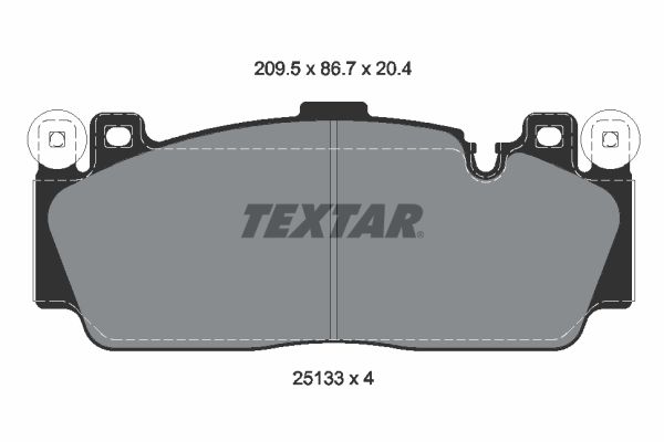 TEXTAR 2513301 Brake Pad Set, disc brake
