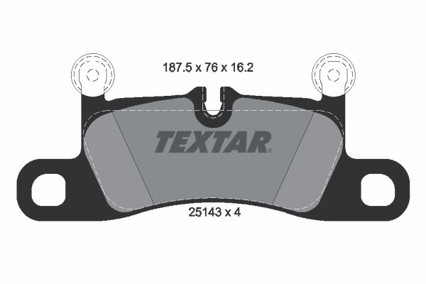 TEXTAR 2514301 Brake Pad Set, disc brake
