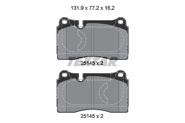 TEXTAR 2514501 Brake Pad Set, disc brake