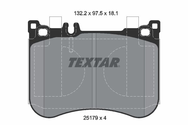 TEXTAR 2517901 Brake Pad Set, disc brake