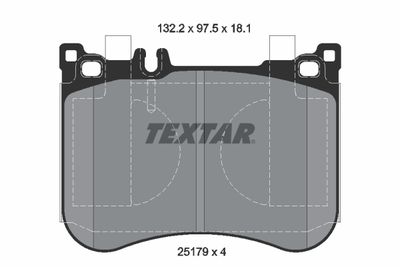 Brake Pad Set, disc brake TEXTAR 2517901