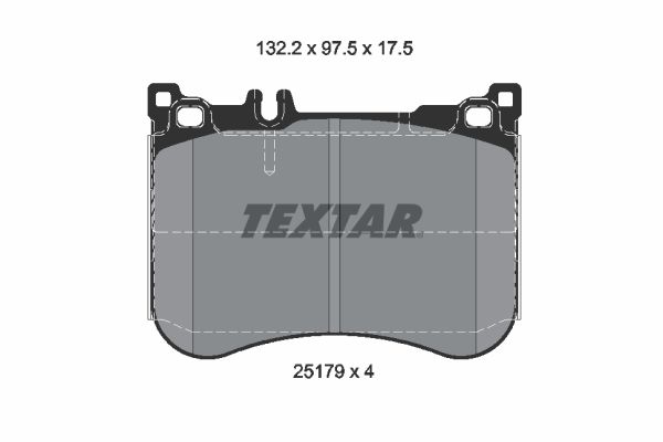 TEXTAR 2517903 Brake Pad Set, disc brake