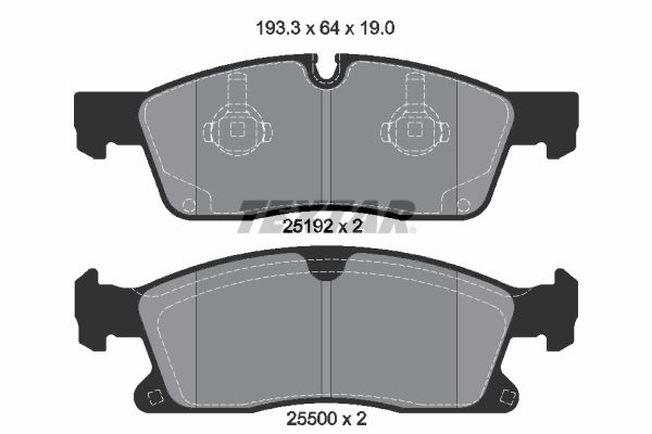 TEXTAR 2519201 Brake Pad Set, disc brake