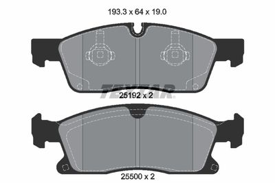 Brake Pad Set, disc brake TEXTAR 2519201