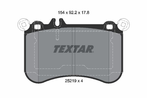 TEXTAR 2521902 Brake Pad Set, disc brake