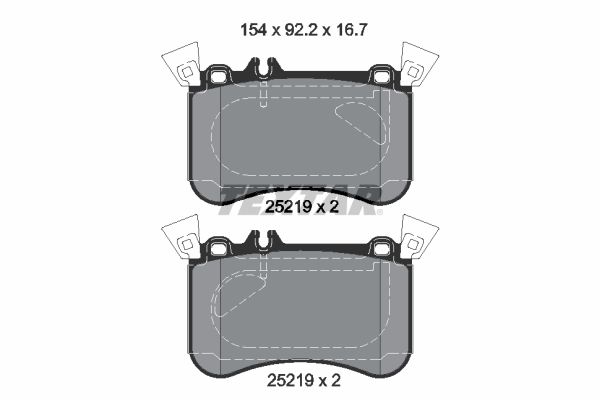 TEXTAR 2521905 Brake Pad Set, disc brake