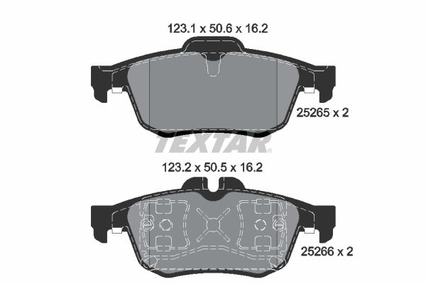 TEXTAR 2526501 Brake Pad Set, disc brake